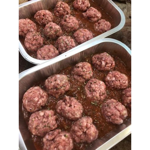 12 x Meat balls in Neapolitan sauce